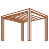 Pergola adossée