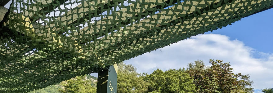 filet de camouflage pour pergola